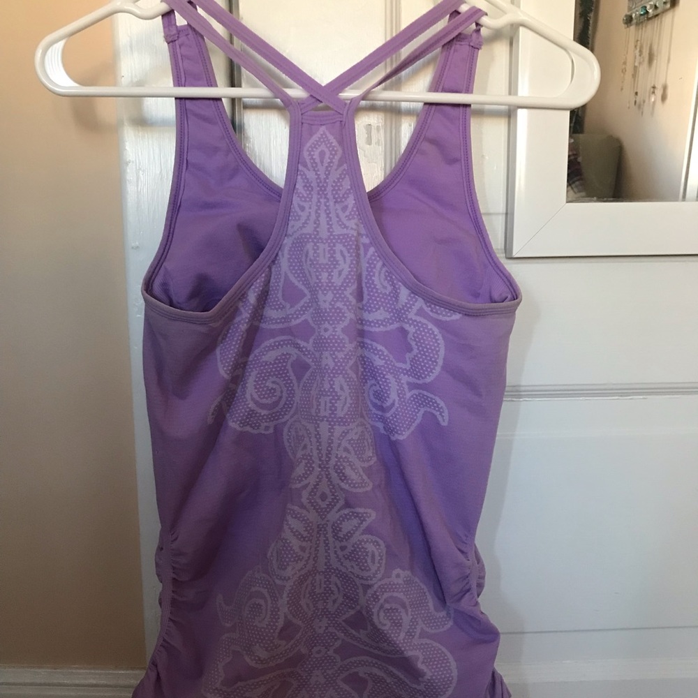 Padded Purple Workout Tank Top
